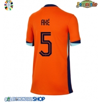 Maglie da calcio Olanda Nathan Ake #5 Prima Maglia Femminile Europei 2024 Manica Corta